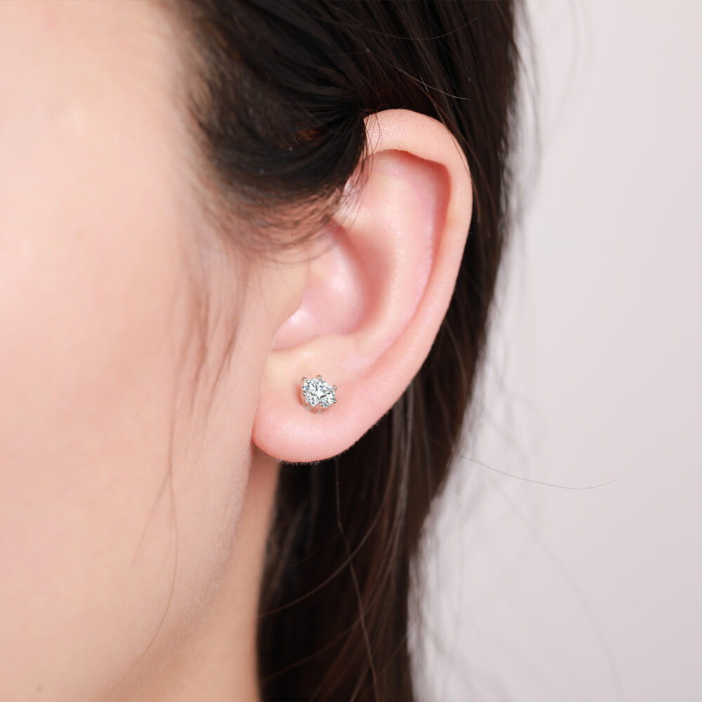 Round Cut Earring