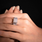 Solitaire Sparkle Ring in White Gold