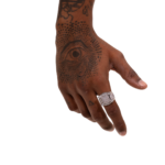 Frosty Fearless Ring in White Gold