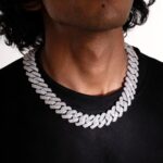 Iced Out Cuban Chain in White Gold - 20mm