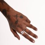 Diamond Dagger Ring in White Gold