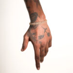 Iced Out Cuban Bracelet in Gold - 8mm