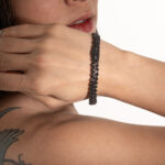 Black Iced Out Cuban Bracelet - 8mm