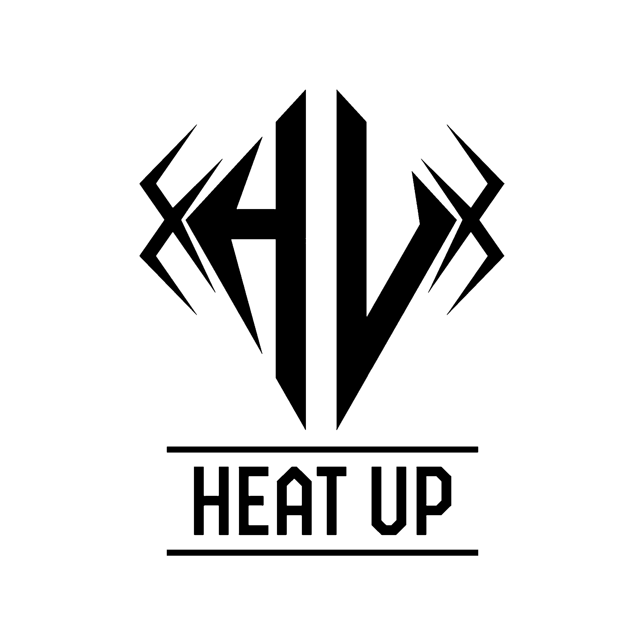 Heat Up Logo Black