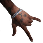 Icey Blue Cuban Bracelet - 14mm
