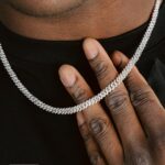 Iced Out Cuban Chain in White Gold - 6mm