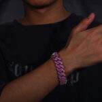 Iced Ruby Brilliance Cuban Bracelet - 18mm