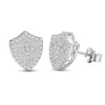 Gladiator Earring in White Gold