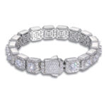 Tennis Bracelet in White Gold - 10mm